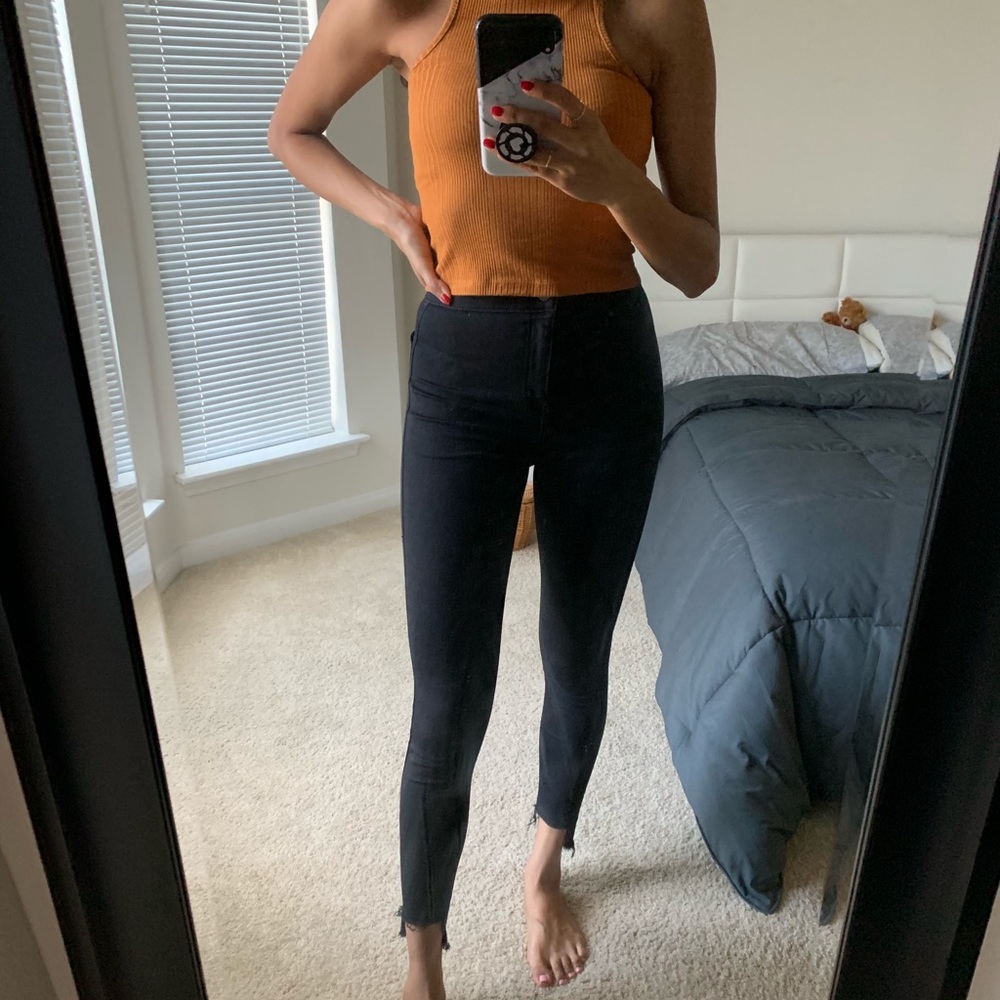 Topshop Joni Jeans - black size W25 L30